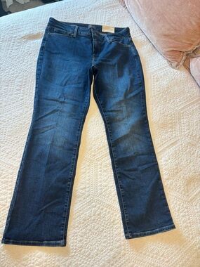 NYDJ Dark Wash Straight Leg Jeans 14P